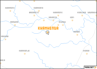 map of Kwamwenda