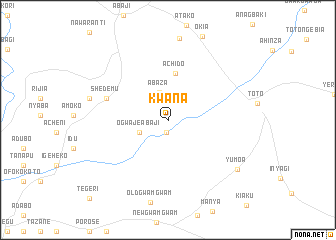 map of Kwana