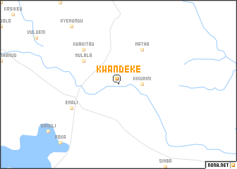 map of Kwandeke