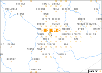 map of Kwandera