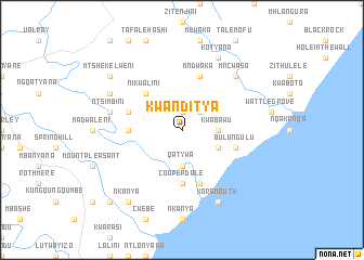 map of KwaNditya