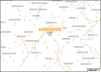 map of Kwandong-ni