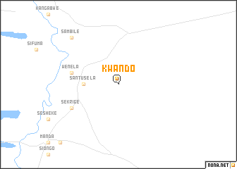 map of Kwando