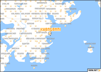 map of Kwangam-ni