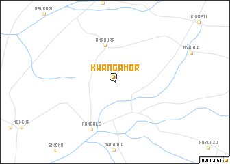 map of Kwangamor