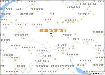 map of Kwangdaegok