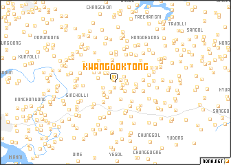 map of Kwangdŏk-tong