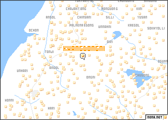 map of Kwangdŏng-ni