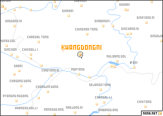 map of Kwangdŏng-ni