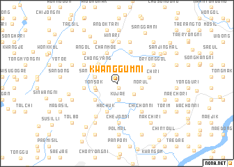 map of Kwanggŭm-ni