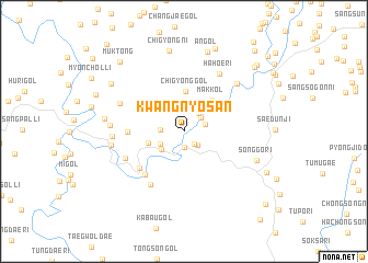 map of Kwangnyŏsan