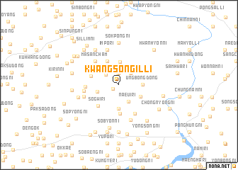 map of Kwangsŏngil-li