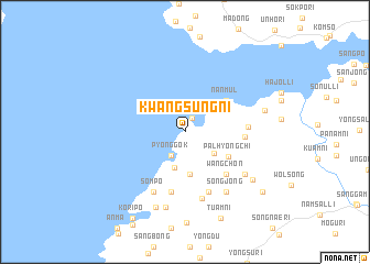 map of Kwangsŭng-ni