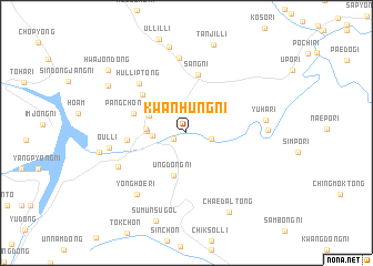 map of Kwanhŭng-ni