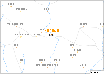 map of Kwanje