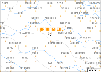 map of KwaNongxeke