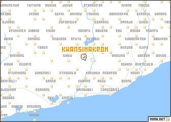 map of Kwansimakrom