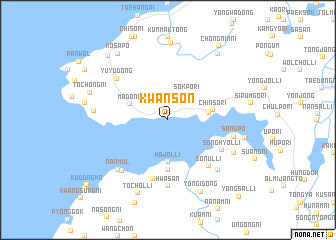 map of Kwansŏn