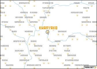 map of Kwanyako