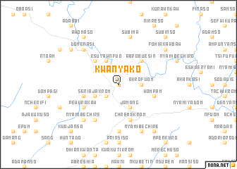 map of Kwanyako