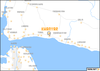 map of Kwanyar