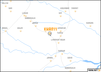 map of Kwanyi