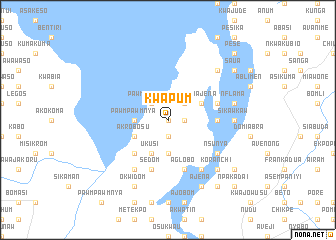 map of Kwapum