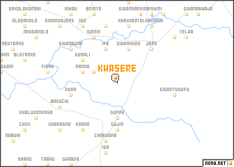 map of Kwasere