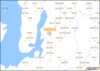 map of Kwawu