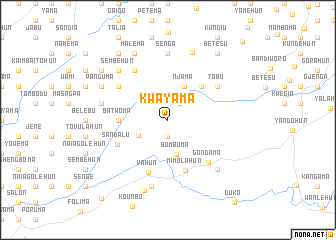 map of Kwayama