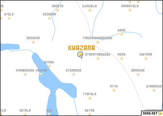 map of Kwazana