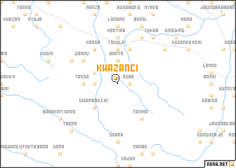 map of Kwazanci