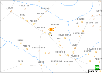map of Kwa