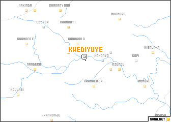 map of Kwediyuye