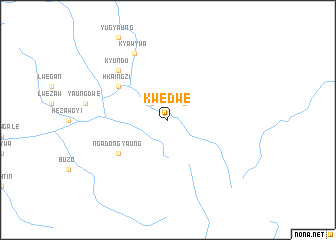 map of Kwedwe