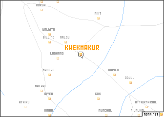 map of Kwek Makur