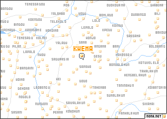 map of Kwema