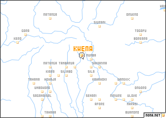 map of Kwena