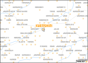 map of Kwenshiri