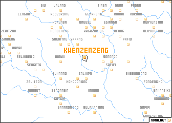 map of Kwenzenzeng