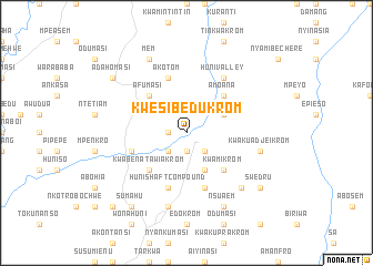 map of Kwesibedukrom