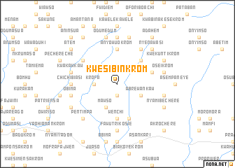 map of Kwesibinkrom