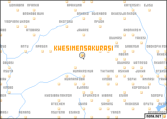 map of Kwesimensakurasi