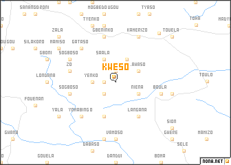 map of Kwéso