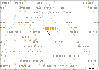 map of Kwethe