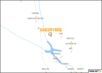 map of Kwevnyang