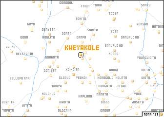 map of Kweyakole