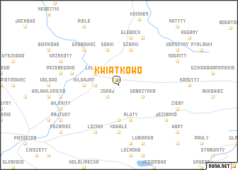 map of Kwiatkowo