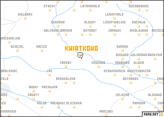 map of Kwiatkowo
