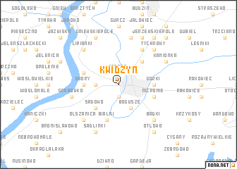 map of Kwidzyn